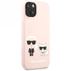 Чехол Karl Lagerfeld Karl & Choupette для iPhone 13 Light Pink (KLHCP13MSSKCI)