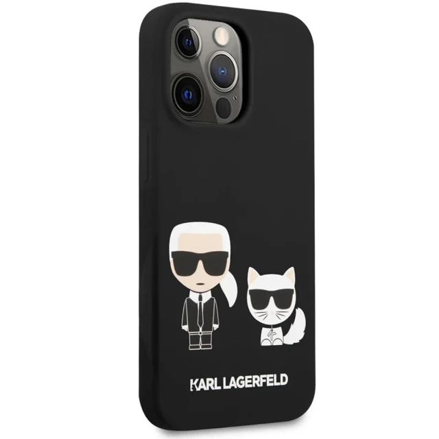 Чехол Karl Lagerfeld Karl & Choupette для iPhone 13 Pro Max Black (KLHCP13XSSKCK)