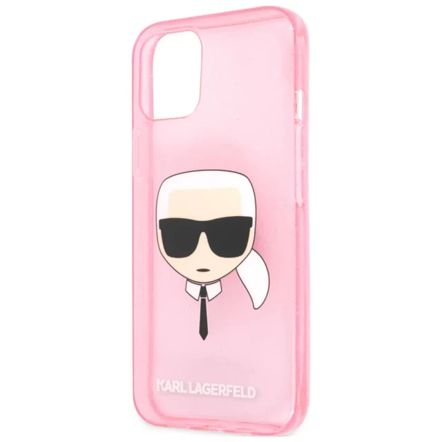 Чохол Karl Lagerfeld Karl's Head для iPhone 13 Pink (KLHCP13MKHTUGLP)