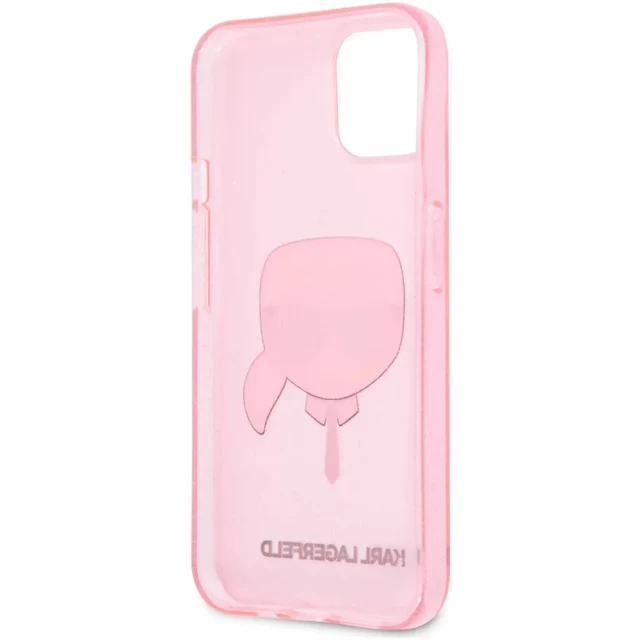 Чехол Karl Lagerfeld Karl's Head для iPhone 13 Pink (KLHCP13MKHTUGLP)