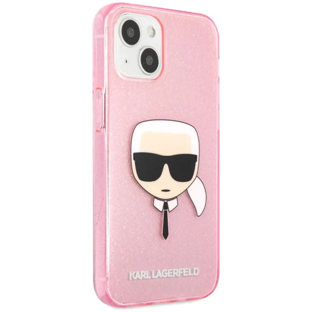 Чехол Karl Lagerfeld Karl's Head для iPhone 13 Pink (KLHCP13MKHTUGLP)