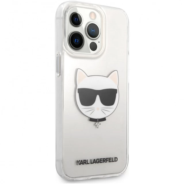 Чехол Karl Lagerfeld Choupette Head для iPhone 13 | 13 Pro Clear (KLHCP13LCTR)