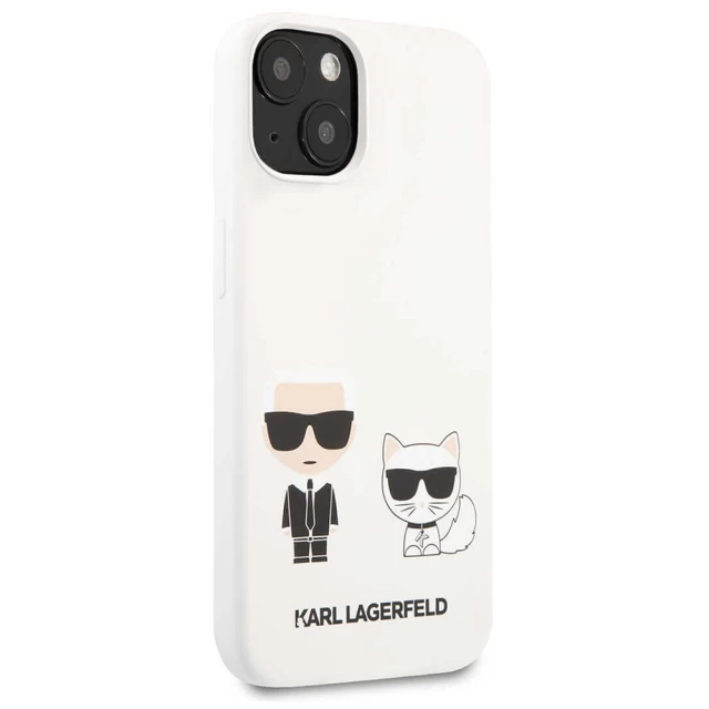 Чохол Karl Lagerfeld Karl & Choupette для iPhone 13 mini White (KLHCP13SSSKCW)