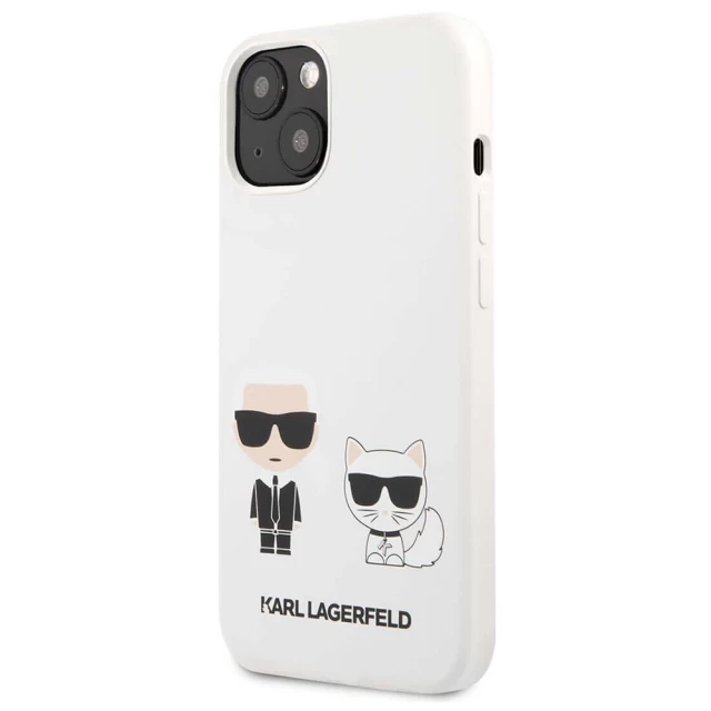 Чохол Karl Lagerfeld Karl & Choupette для iPhone 13 mini White (KLHCP13SSSKCW)