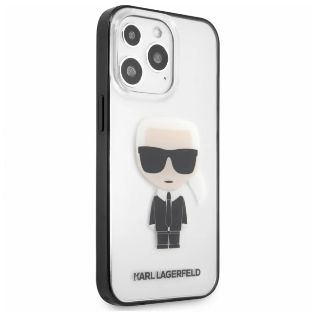 Чохол Karl Lagerfeld Iconic Karl для iPhone 13 Pro Max Clear (KLHCP13XHIKCK)