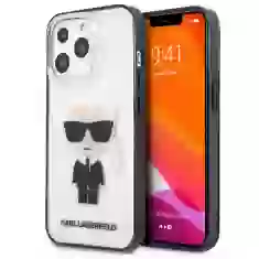 Чохол Karl Lagerfeld Iconic Karl для iPhone 13 Pro Max Clear (KLHCP13XHIKCK)