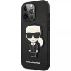 Чехол Karl Lagerfeld Saffiano Iсonik Karl's Patch для iPhone 13 Pro Max Black (KLHCP13XOKPK)