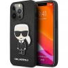 Чохол Karl Lagerfeld Saffiano Iсonik Karl's Patch для iPhone 13 Pro Max Black (KLHCP13XOKPK)