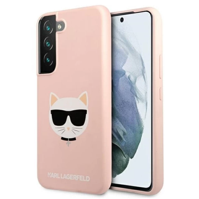 Чохол Karl Lagerfeld Silicone для Samsung Galaxy S22 S901 Pink (KLHCS22SSLCHPI)