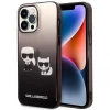 Чехол Karl Lagerfeld Gradient Iconik Karl & Choupette для iPhone 14 Pro Black (KLHCP14LTGKCK)