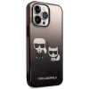 Чохол Karl Lagerfeld Gradient Iconik Karl & Choupette для iPhone 14 Pro Black (KLHCP14LTGKCK)