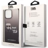 Чехол Karl Lagerfeld Gradient Iconik Karl & Choupette для iPhone 14 Pro Black (KLHCP14LTGKCK)