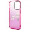 Чехол Karl Lagerfeld Gradient Iconik Karl & Choupette для iPhone 14 Pro Pink (KLHCP14LTGKCP)