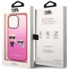 Чохол Karl Lagerfeld Gradient Iconik Karl & Choupette для iPhone 14 Pro Pink (KLHCP14LTGKCP)