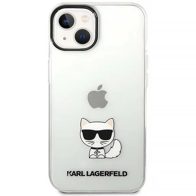 Чохол Karl Lagerfeld Choupette Body для iPhone 14 Plus Transparent (KLHCP14MCTTR)