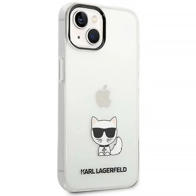 Чохол Karl Lagerfeld Choupette Body для iPhone 14 Plus Transparent (KLHCP14MCTTR)