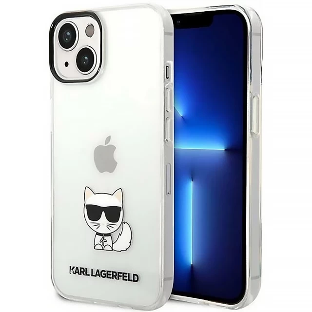 Чохол Karl Lagerfeld Choupette Body для iPhone 14 Plus Transparent (KLHCP14MCTTR)