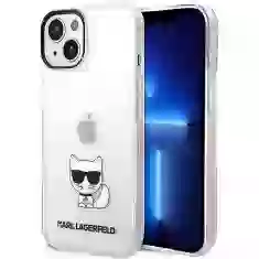 Чехол Karl Lagerfeld Choupette Body для iPhone 14 Plus Transparent (KLHCP14MCTTR)