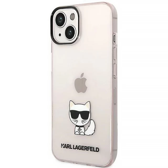 Чехол Karl Lagerfeld Choupette Body для iPhone 14 Plus Pink (KLHCP14MCTTRI)