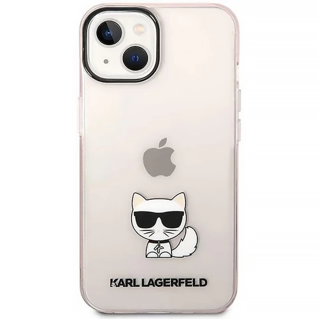 Чехол Karl Lagerfeld Choupette Body для iPhone 14 Plus Pink (KLHCP14MCTTRI)