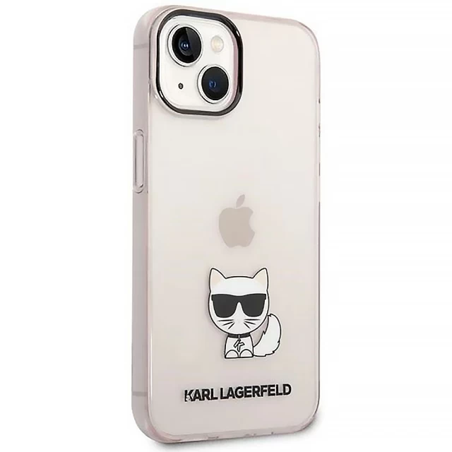Чохол Karl Lagerfeld Choupette Body для iPhone 14 Plus Pink (KLHCP14MCTTRI)