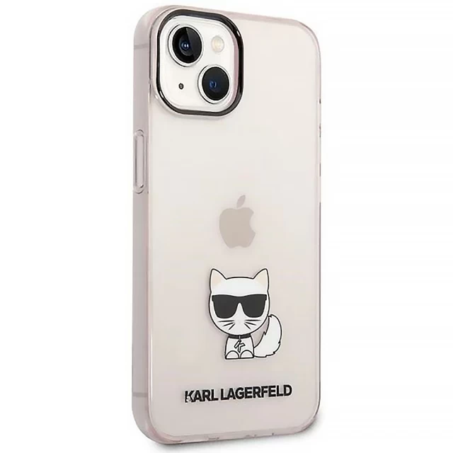 Чехол Karl Lagerfeld Choupette Body для iPhone 14 Plus Pink (KLHCP14MCTTRI)