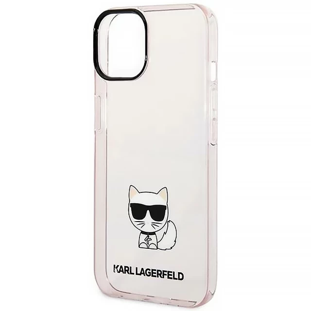 Чехол Karl Lagerfeld Choupette Body для iPhone 14 Plus Pink (KLHCP14MCTTRI)