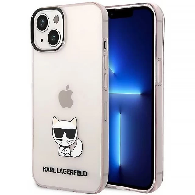 Чохол Karl Lagerfeld Choupette Body для iPhone 14 Plus Pink (KLHCP14MCTTRI)