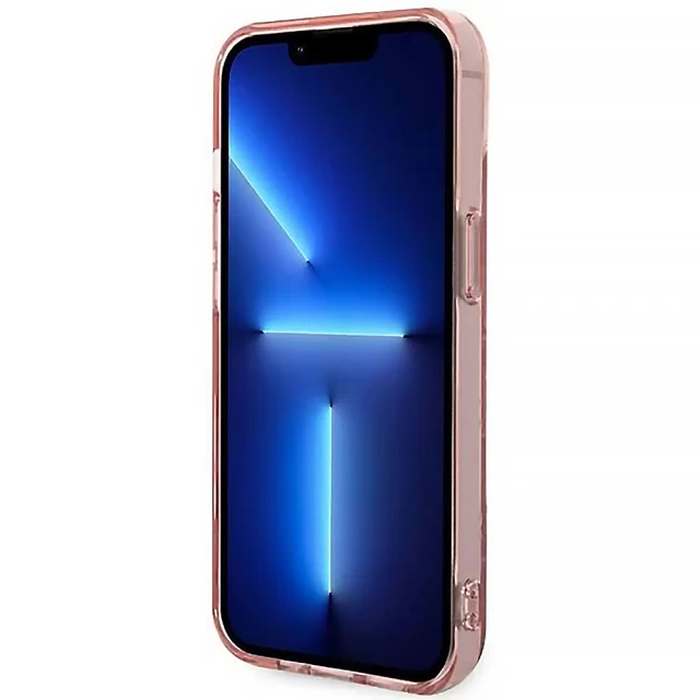 Чехол Karl Lagerfeld Mono Vertical Stripe для iPhone 14 Plus Pink (KLHCP14MHKLSPCP)