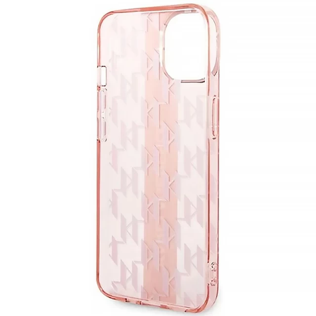 Чехол Karl Lagerfeld Mono Vertical Stripe для iPhone 14 Plus Pink (KLHCP14MHKLSPCP)