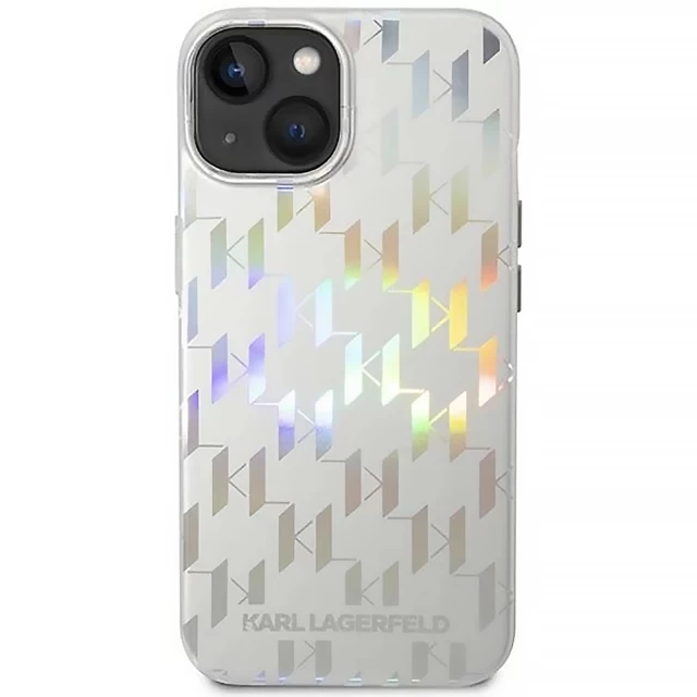 Чохол Karl Lagerfeld Monogram Iridescent для iPhone 14 Plus Silver (KLHCP14MLGMMSV3)