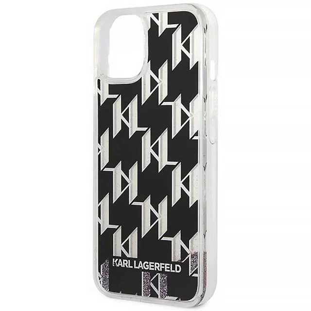 Чохол Karl Lagerfeld Glitter Monogram для iPhone 14 Plus Black (KLHCP14MLMNMK)