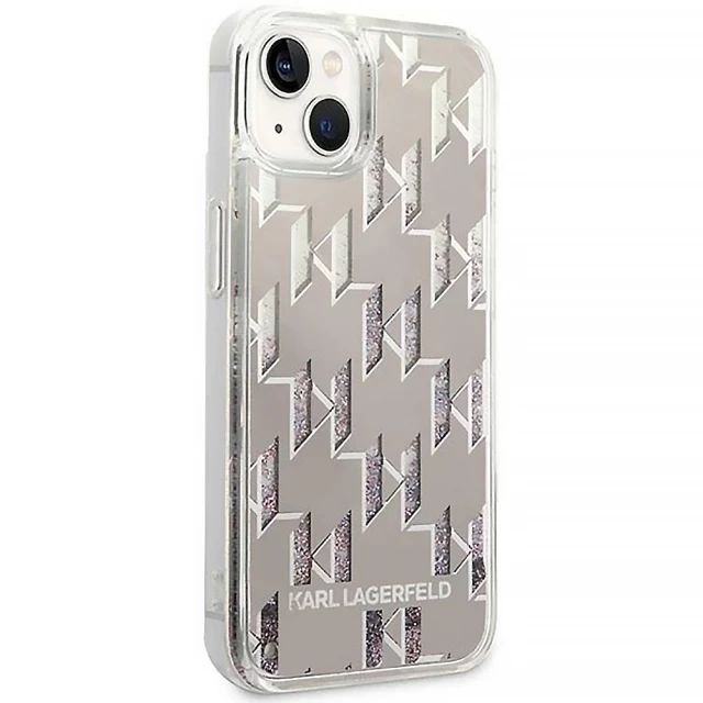 Чохол Karl Lagerfeld Glitter Monogram для iPhone 14 Plus Silver (KLHCP14MLMNMS)