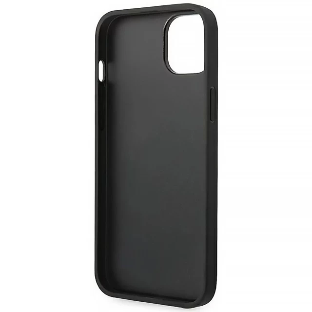 Чохол Karl Lagerfeld Saffiano Mono Metal Logo для iPhone 14 Plus Black (KLHCP14MSAKLHPK)