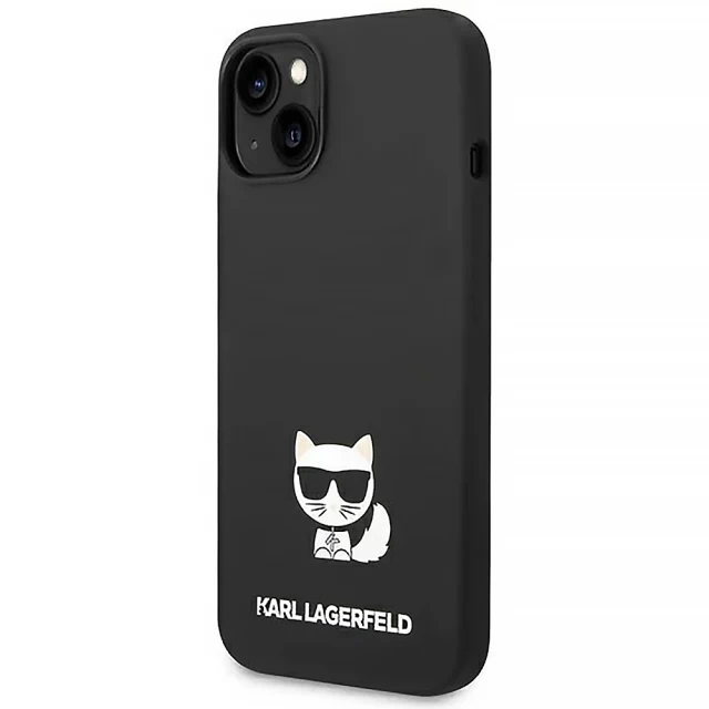 Чохол Karl Lagerfeld Silicone Choupette Body для iPhone 14 Plus Black (KLHCP14MSLCTBK)