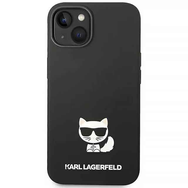 Чехол Karl Lagerfeld Silicone Choupette Body для iPhone 14 Plus Black (KLHCP14MSLCTBK)