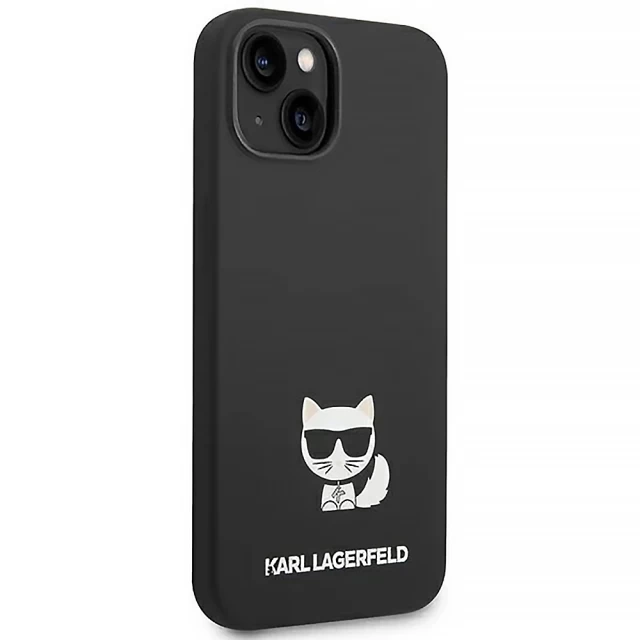 Чехол Karl Lagerfeld Silicone Choupette Body для iPhone 14 Plus Black (KLHCP14MSLCTBK)