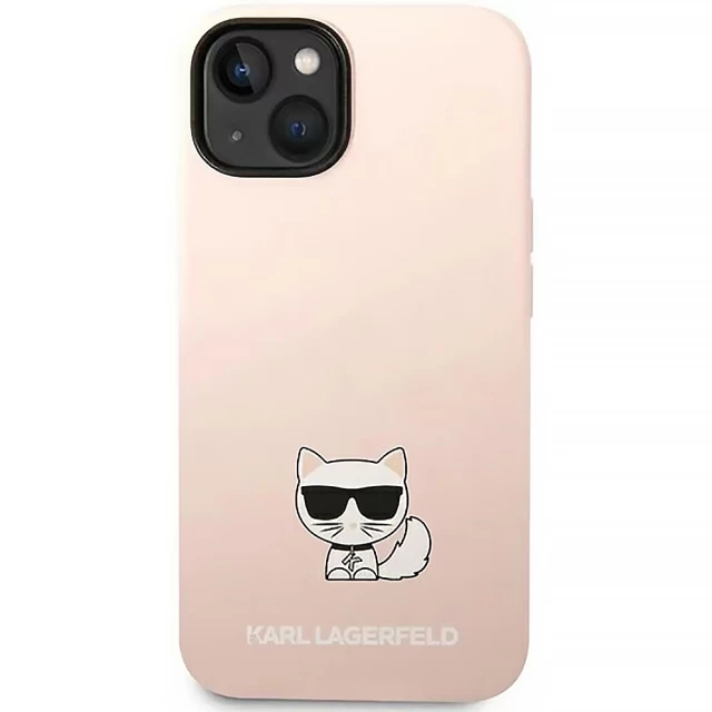 Чехол Karl Lagerfeld Silicone Choupette Body для iPhone 14 Plus Light Pink (KLHCP14MSLCTPI)