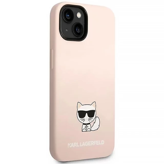 Чехол Karl Lagerfeld Silicone Choupette Body для iPhone 14 Plus Light Pink (KLHCP14MSLCTPI)