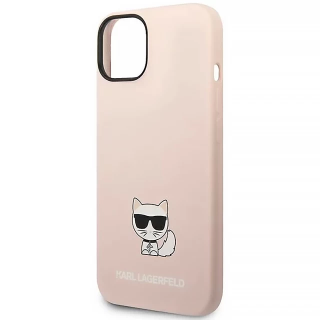 Чехол Karl Lagerfeld Silicone Choupette Body для iPhone 14 Plus Light Pink (KLHCP14MSLCTPI)