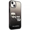 Чехол Karl Lagerfeld Gradient Iconik Karl & Choupette для iPhone 14 Plus Black (KLHCP14MTGKCK)