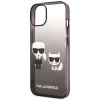 Чехол Karl Lagerfeld Gradient Iconik Karl & Choupette для iPhone 14 Plus Black (KLHCP14MTGKCK)