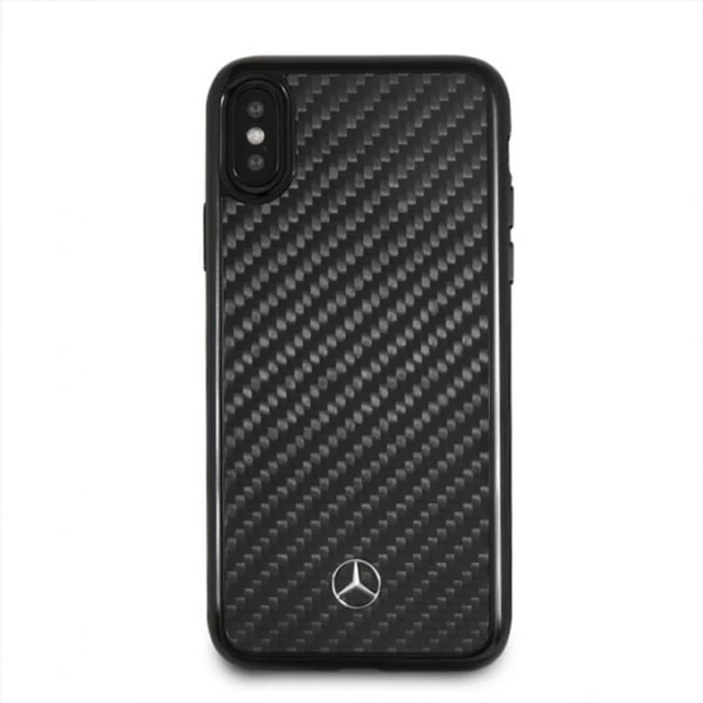 Чехол Mercedes для iPhone XS/X Dynamic Carbon Black (MEHCPXRCABK)