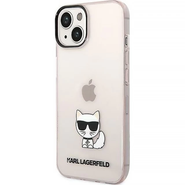 Чехол Karl Lagerfeld Choupette для iPhone 14 Pink (KLHCP14SCTTRI)