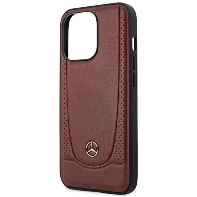 Чехол Mercedes для iPhone 14 Pro Leather Urban Red (MEHCP14LARMRE)