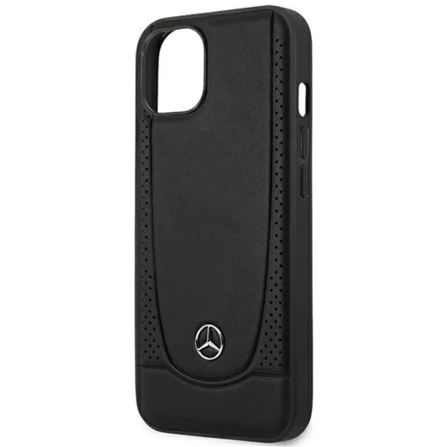 Чехол Mercedes для iPhone 14 Leather Urban Black (MEHCP14SARMBK)