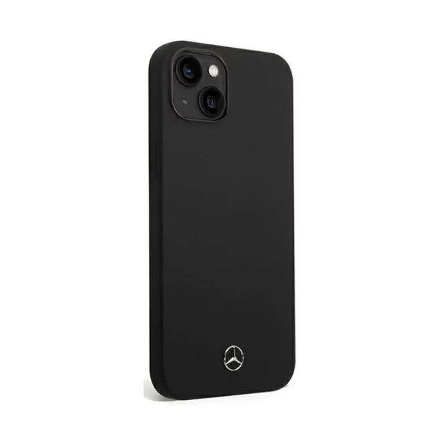 Чохол Mercedes для iPhone 14 Silicone Line Black (MEHCP14SSILBK)