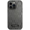 Чехол Karl Lagerfeld Saffiano Mono Metal Logo для iPhone 14 Pro Max Gray (KLHCP14XSAKLHPG)