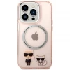 Чохол Karl Lagerfeld Karl & Choupette для iPhone 14 Pro Pink with MagSafe (KLHMP14LHKCP)