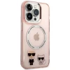 Чехол Karl Lagerfeld Karl & Choupette для iPhone 14 Pro Pink with MagSafe (KLHMP14LHKCP)